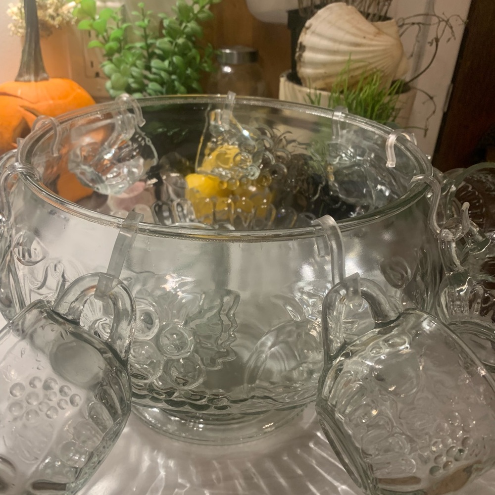 🍇🍷 Vintage punch drink set🍇🍊🍍 - Picture 3 of 11